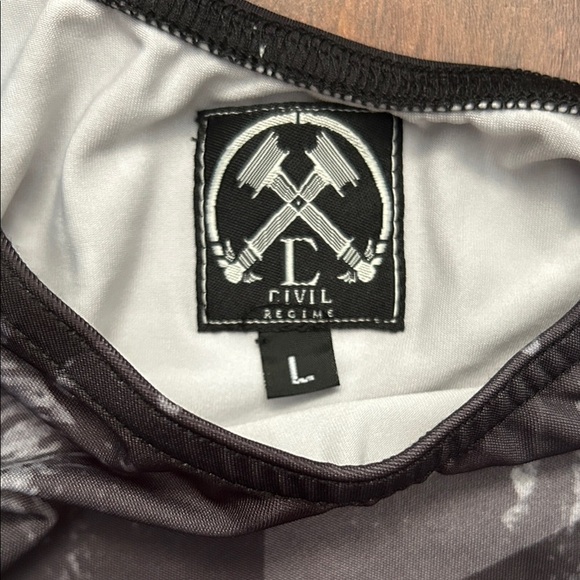 Civil Regime Black and Gray Wolf Bodycon Dress, Size Large, NWT - Picture 11 of 12